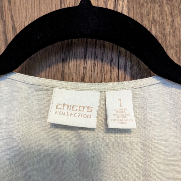 Chico's Linen and Lace Vest - Picture 5 of 5